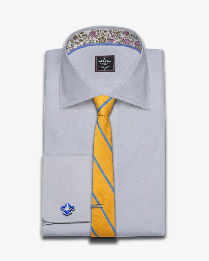 Mens Custom White Dress Shirt