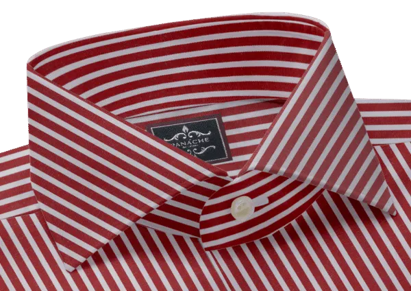 Red Striped Mens Shirt