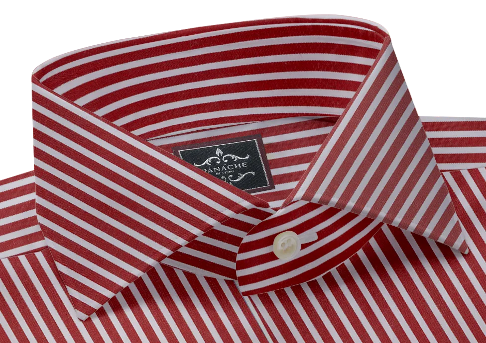 Red Striped Mens Shirt