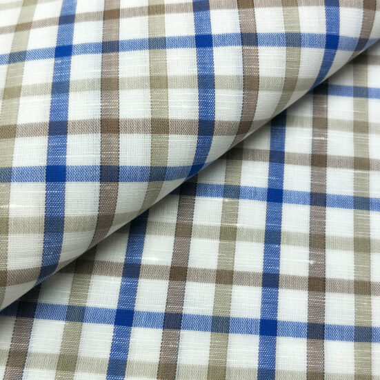 Italian Linen Check Shirt