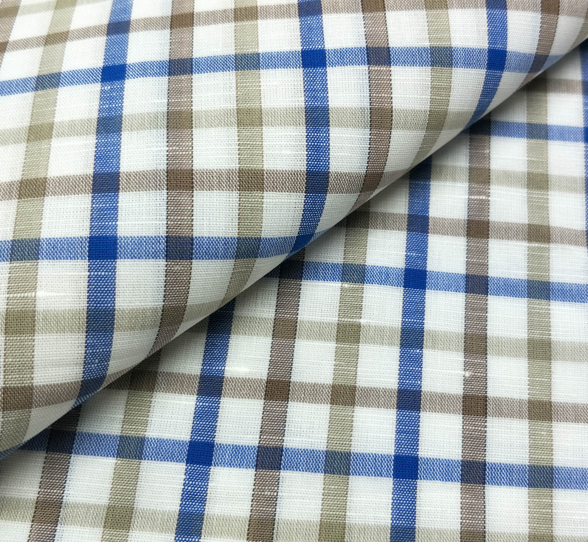 Italian Linen Check Shirt