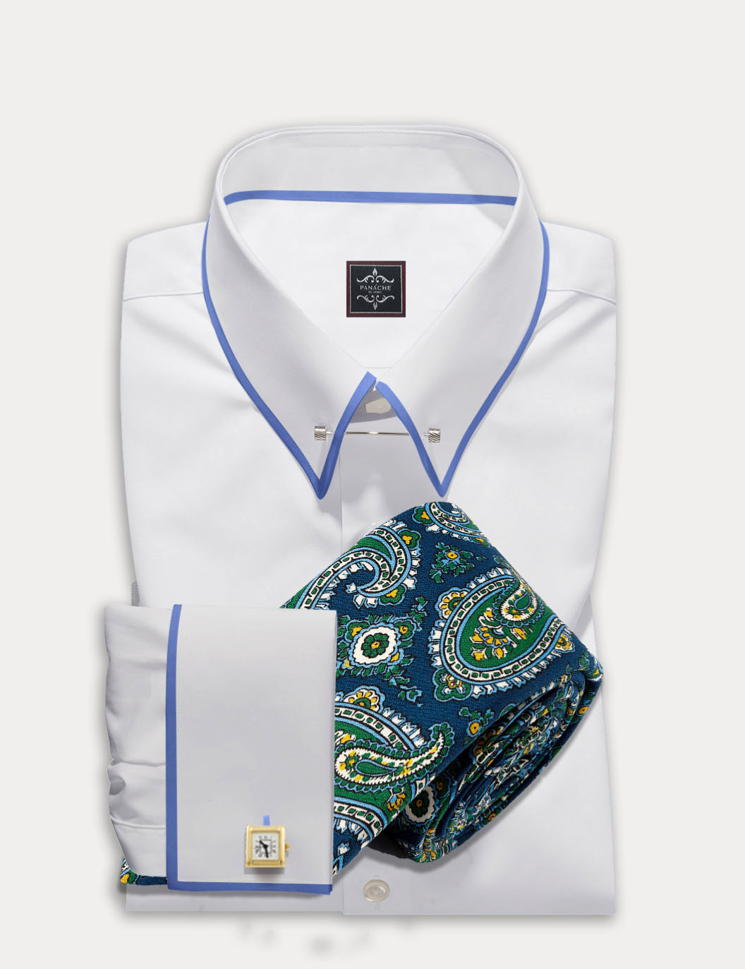 perzik Korea Wig Pin Collar Men's Shirt | Pin Collar Shirt | Bar Collar Shirt | Men's Dress  Shirts Luxury 2