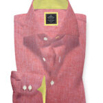 rose pink linen shirt