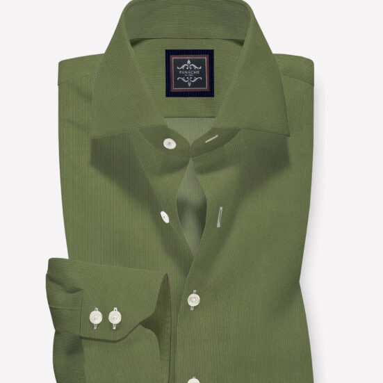 Green corduroy shirt