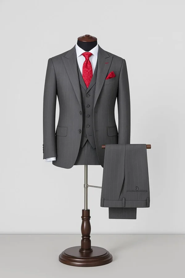 mens grey suit