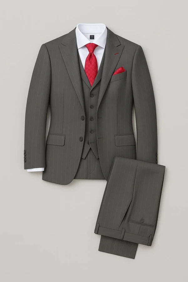 men's grey suit