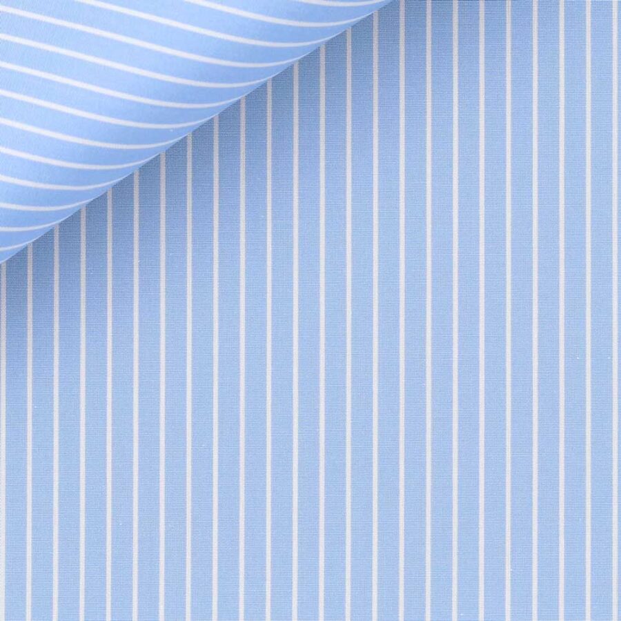 Blue and white Striped Shirt | Bespoke Dress Shirts | Men's dress shirts - Image 2