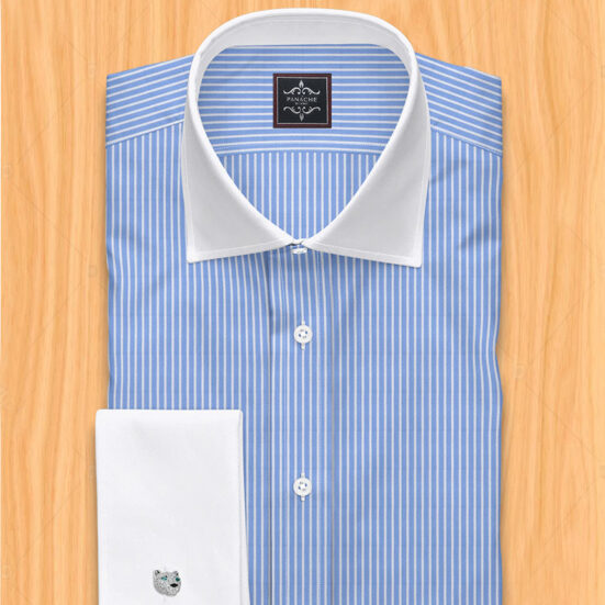 Blue and white Striped Shirt