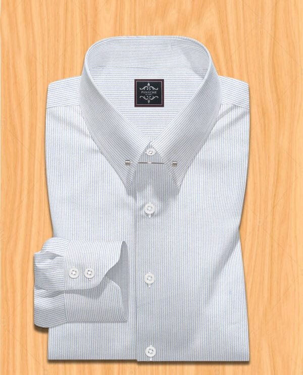 Self-Pen Stripe Men's Dress Shirt