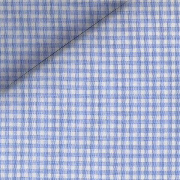 Blue Gingham Dress Shirt | Pin Collar dress shirt | White Collar and cuff shirt - Image 2