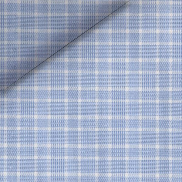 Blue Plaid Check Shirt | Bespoke Dress Shirts | Men's dress shirts - Image 2