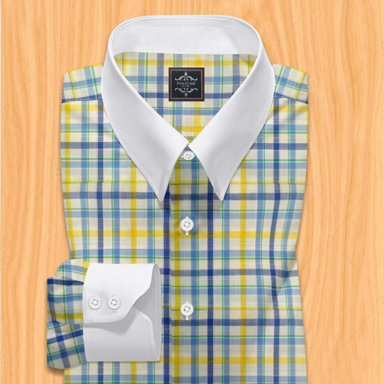 Mens Checkered Dress Shirt