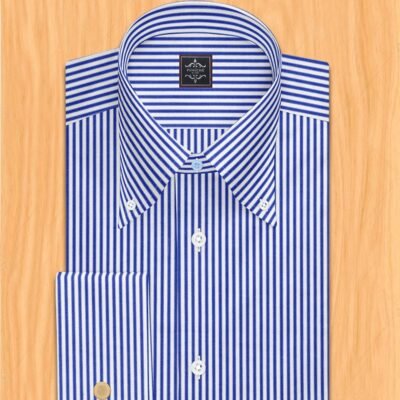 Blue-stripes Button Down Shirt