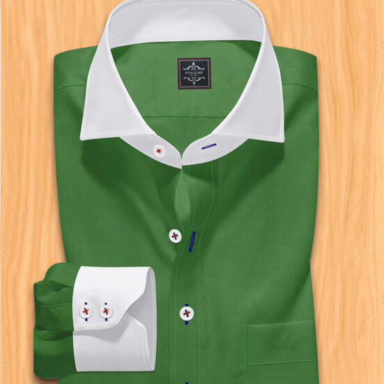 Green Men's dress Shirt