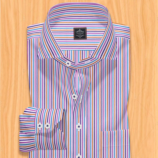 Striped Dress Shirt Men's