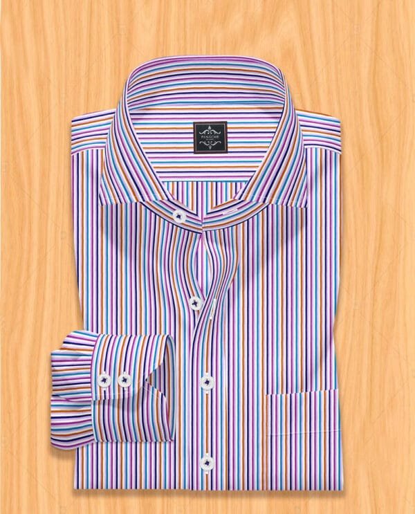 Striped Dress Shirt Men's