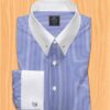 Stripes pin collar shirt