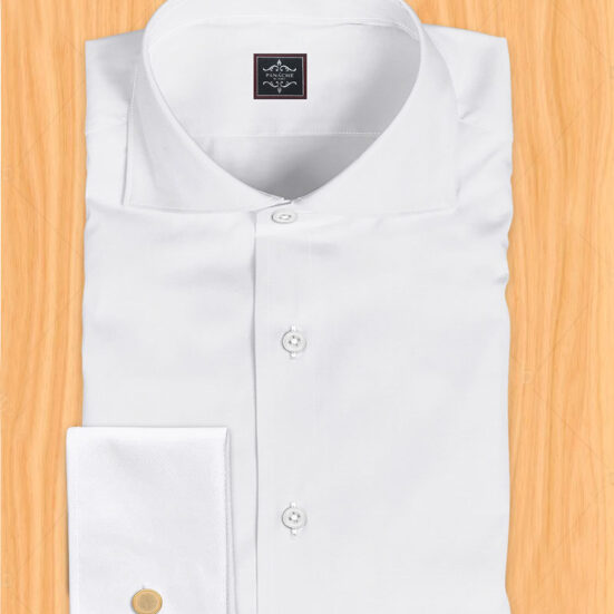 Cutaway collar dress shirt