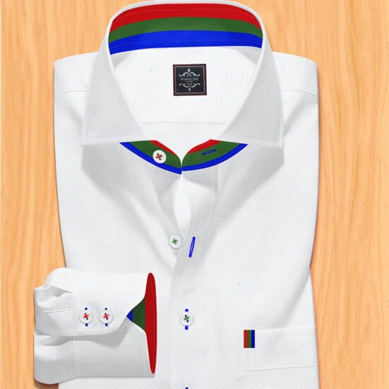 white fashion dress shirt