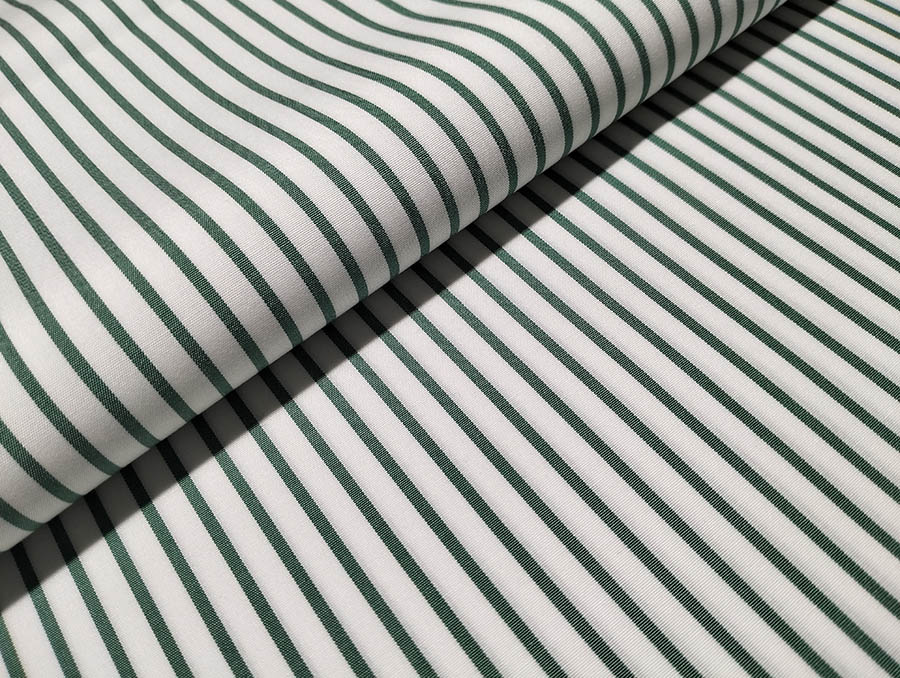 Green Stripes Dress Shirts  Green Stripes With White Collar And