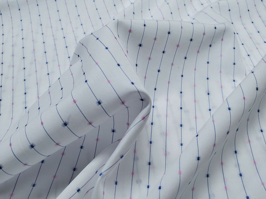 Pen Stripes with dot Fabric | Design Your Shirt Own | Bespoke dress shirts| Custom men's dress shirts 1