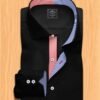 Men's dress shirt black | Black men's fashion | Designer dress shirts