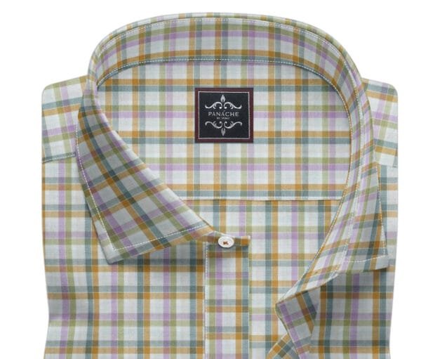 Business casual shirts men | Check men's dress shirt | Bespoke Dress shirts - Image 3