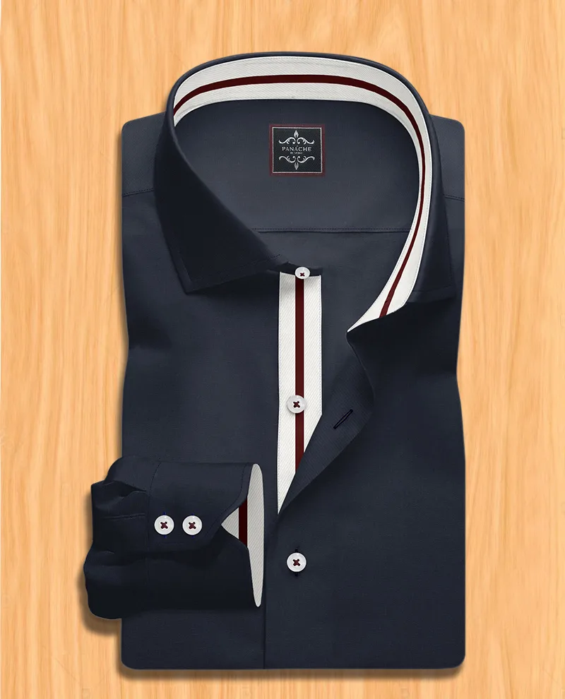 Navy men's dress shirt