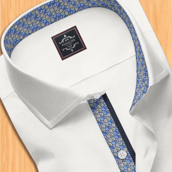 White dress mens shirt