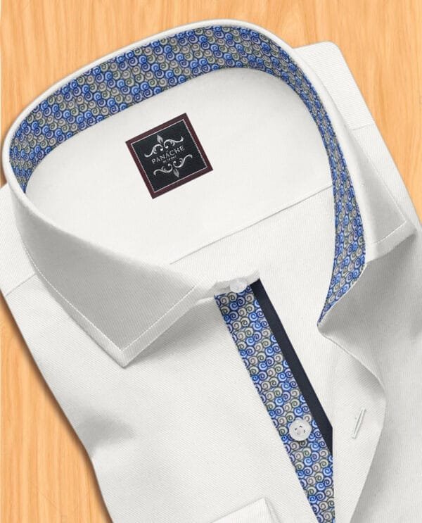 White dress mens shirt