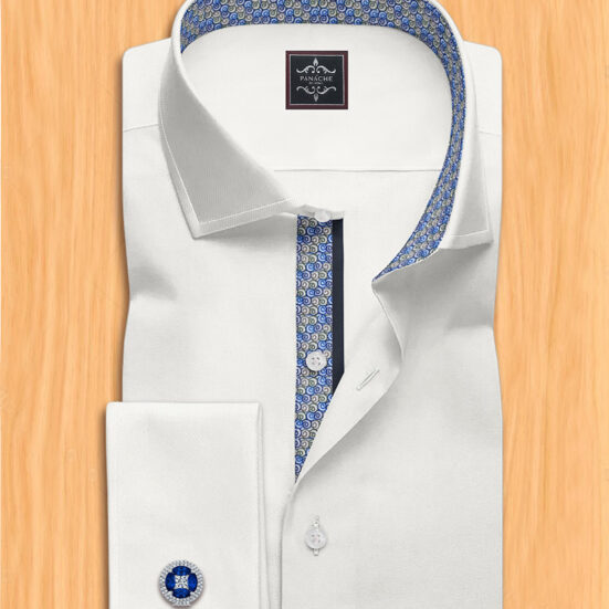 White dress mens shirt