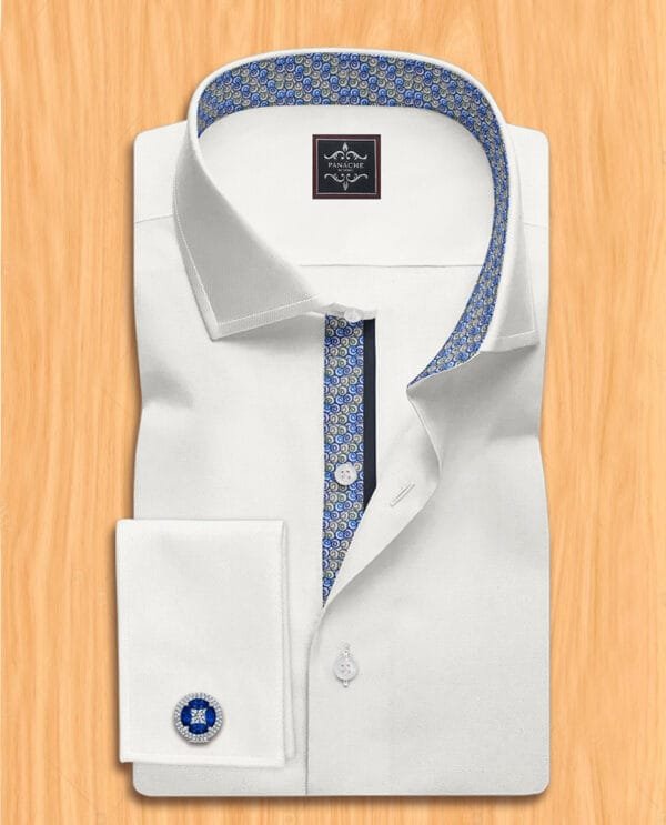 White dress mens shirt