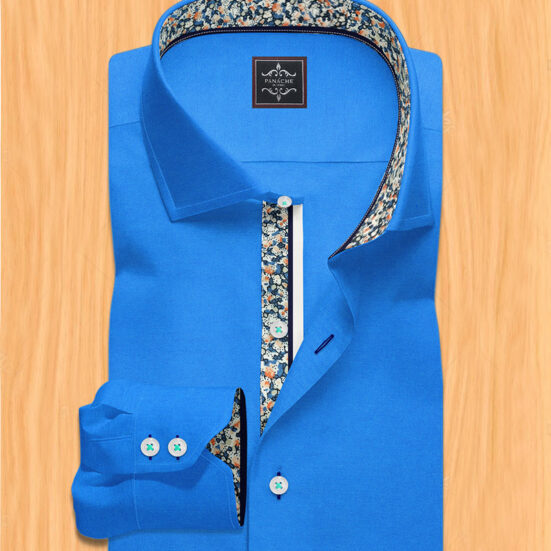 Men's blue dress shirt