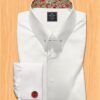 white colored dress shirt