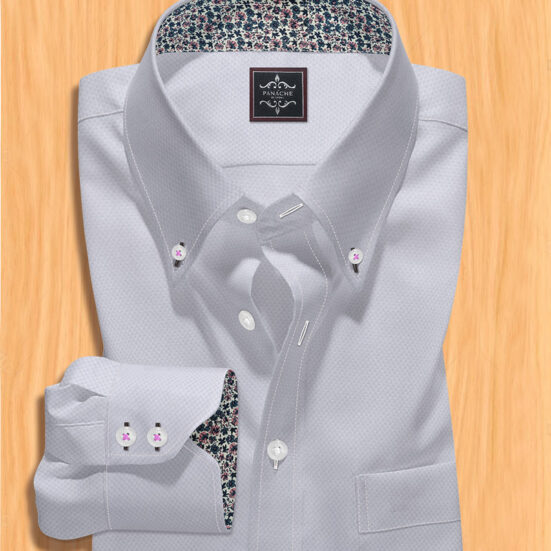 Mens button down white