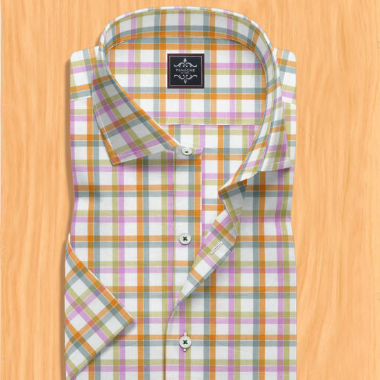 Mens plaid dress shirt