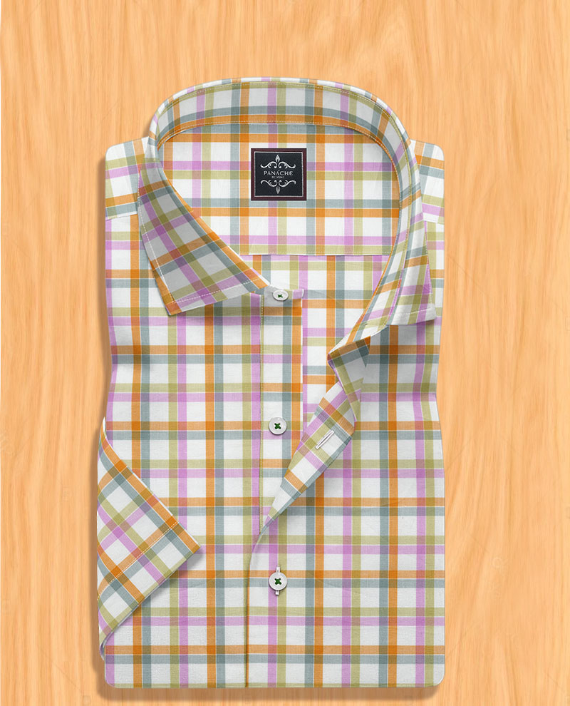 Mens plaid dress shirt