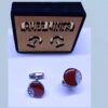 Luxury Dark Red Crystal Cufflinks