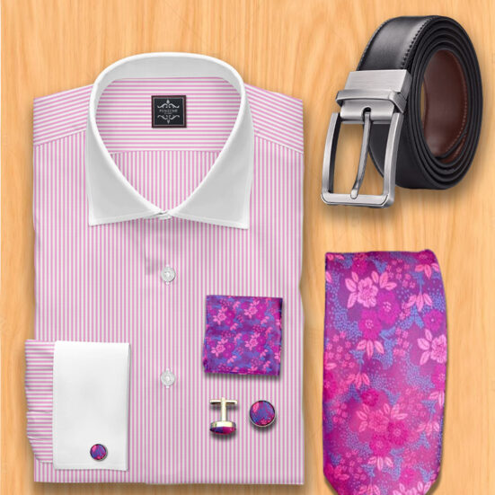 Pink striped Dress shirt