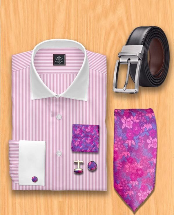Pink striped Dress shirt