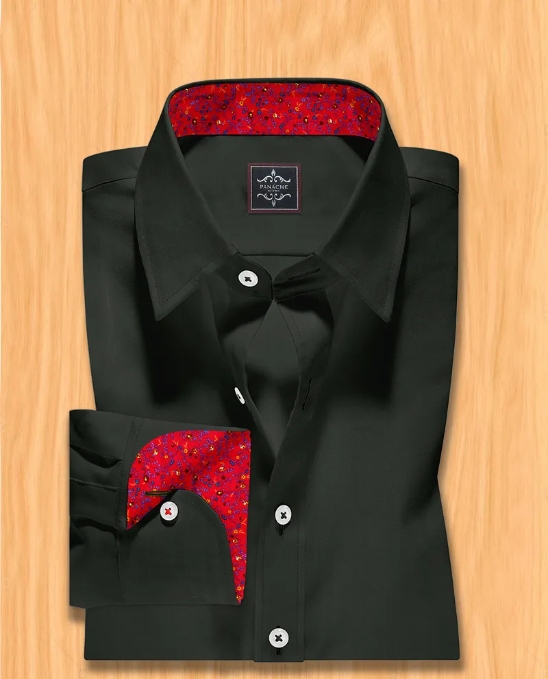 Black dress shirt long sleeve