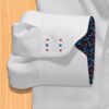 White button down collar