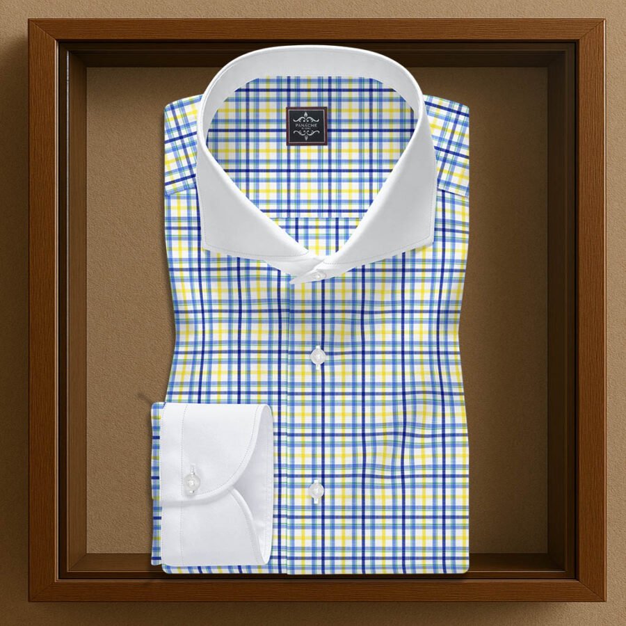 Plaid Dress Shirt Mens