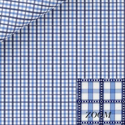 Checkered Blue Dress Shirt