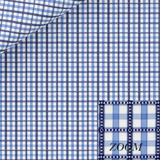 Checkered Blue Dress Shirt