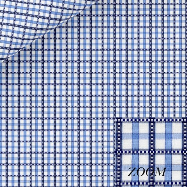 Checkered Blue Dress Shirt