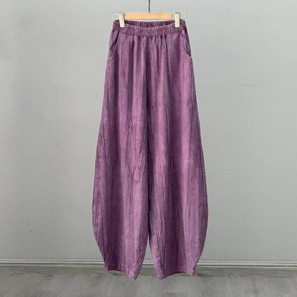 casual pants cotton and linen - Image 15
