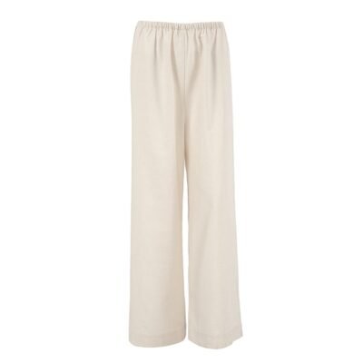Cotton and linen wide leg pants women's street khaki loose casual pants