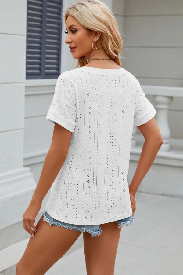 V-neck T-shirt top for women - Image 6