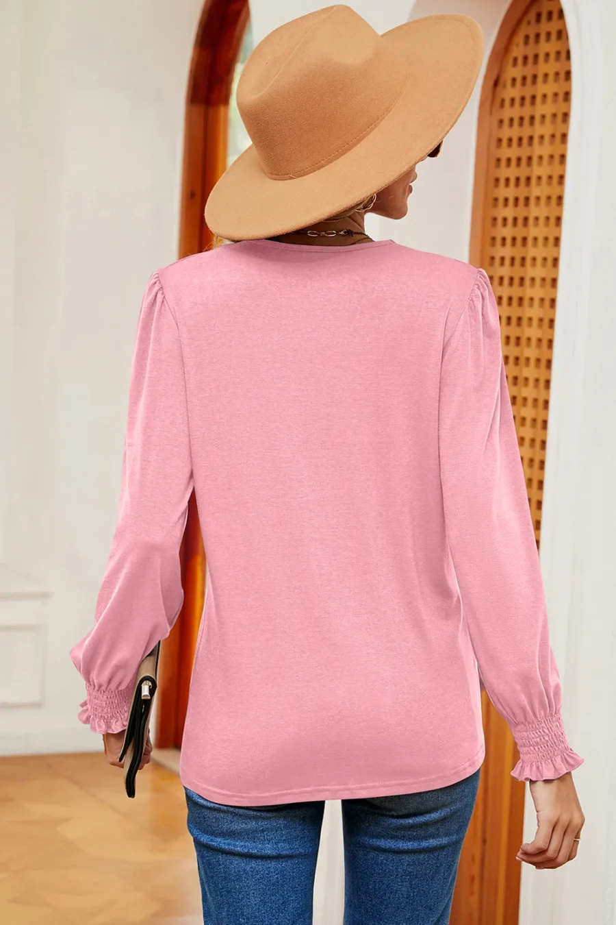 lace patchwork loose T-shirt - Image 16